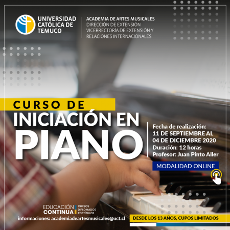 CURSO DE INICIACIÓN EN PIANO