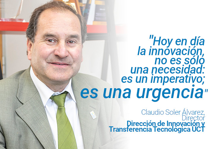 Claudio Soler Álvarez asume como nuevo director de Innovación y Transferencia Tecnológica > UCT