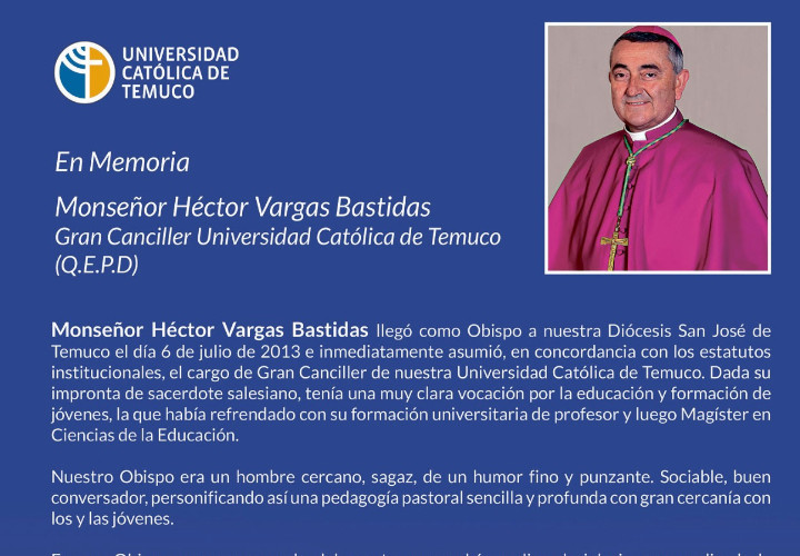 En Memoria de Monseñor Héctor Vargas Bastidas