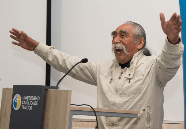 UCT rindió homenaje a destacado Tesoro Humano Vivo Lorenzo Aillapán > UCT